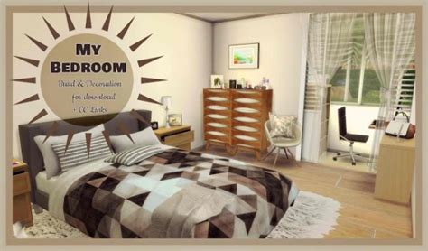 Dinha Gamer My Bedroom With Office Sims 4 Downloads