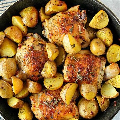 Sheet Pan Herb Marinated Chicken And Potatoes Vlr Eng Br