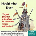 Hold the fort #learnenglish #expression | Idioms and phrases, Learn ...