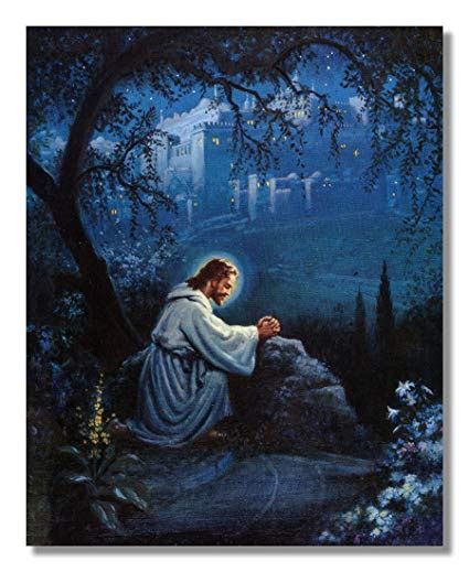 Christ Praying In The Garden Of Gethsemane Painting At Paintingvalley
