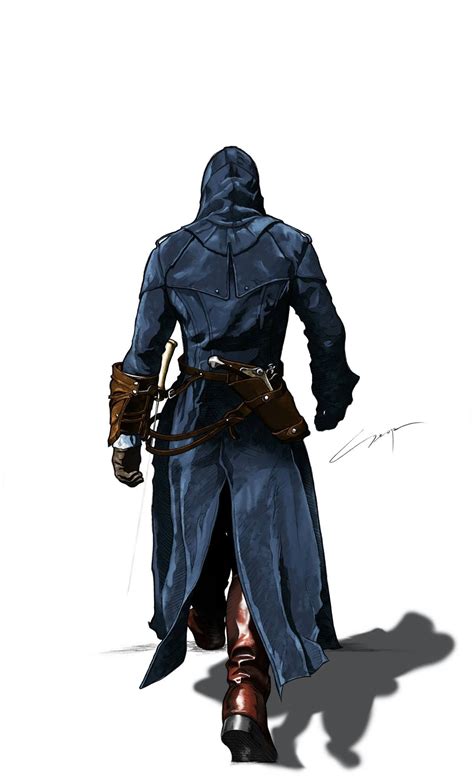 Arno Of The Assassins Creed Unity Original Drawing Artwork
