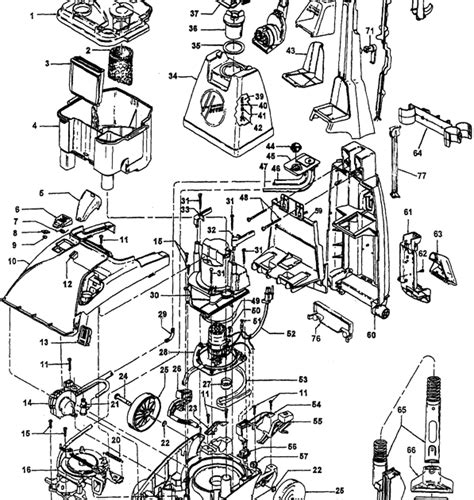 Hoover Model Fh50150 Parts Manual