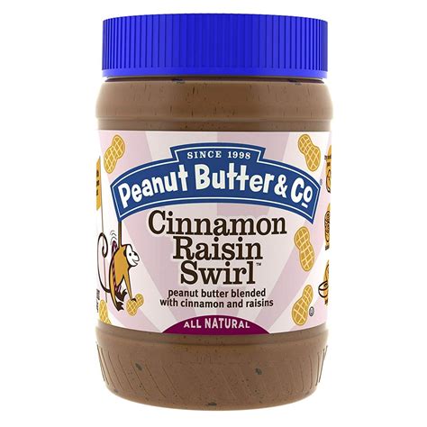 Peanut Butter And Co Cinnamon Raisin Swirl Peanut Butter All Natural