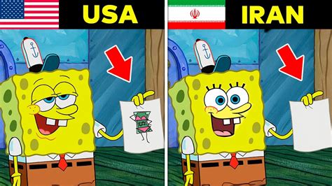 Spongebob Scenes That Are Different In Other Countries Youtube