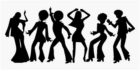 70s Disco Dancer Silhouette Hd Png Download Kindpng