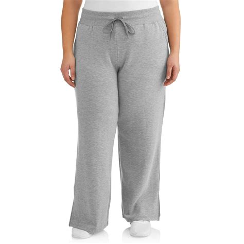 Athletic Works Athletic Works Womens Plus Size Fleece Lined Wide Leg