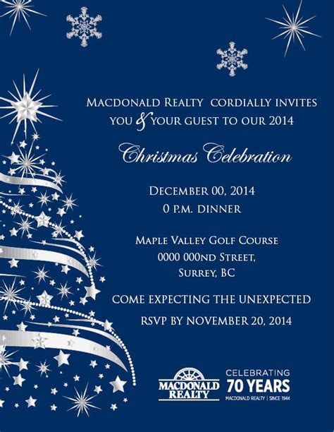 Company Christmas Party Invitation On Behance