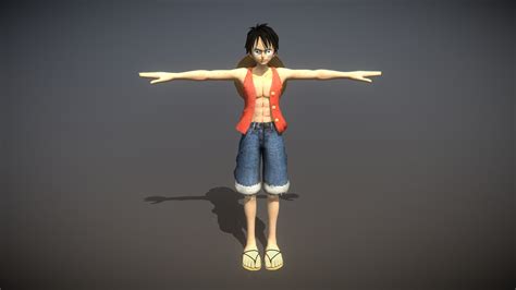 D Model One Piece Monkey D Luffy Share And Download D Models At E Dmodels Com