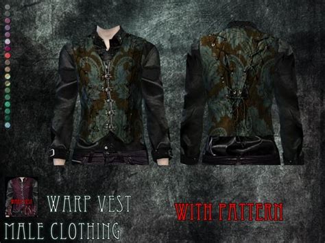 Remussirions Warp Vest Male Clothing Get Together Required Sims
