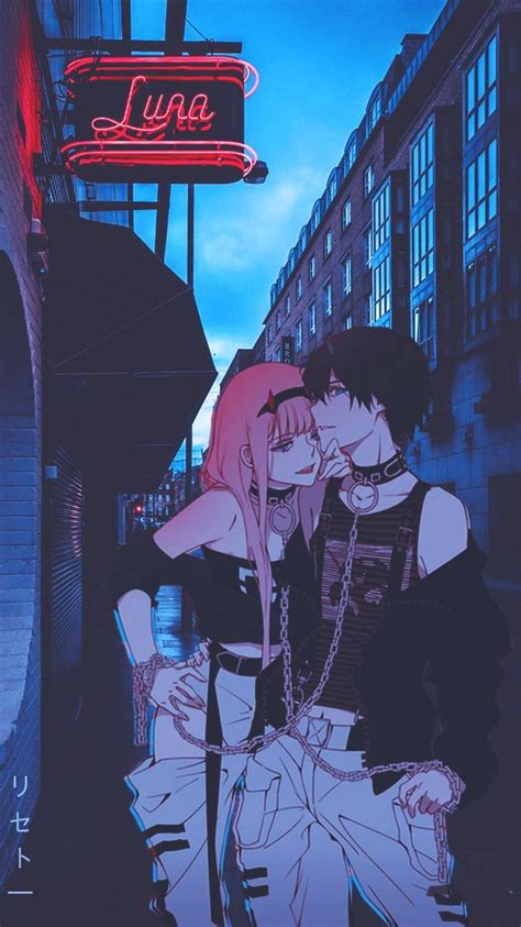 I Made A Wallpaper Of Zero Two And Hiro Im Actually