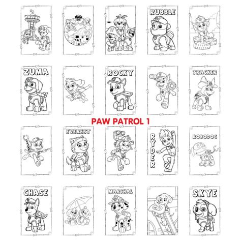 Gambar Mewarnai Paw Patrol 58 Koleksi Gambar