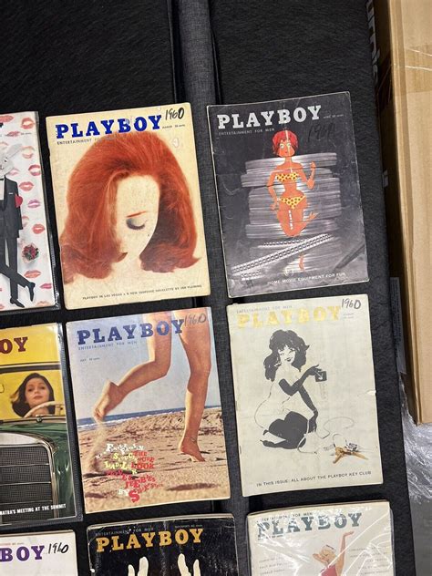 Playboy Magazine Full Year Lot Complete Set Magazines W Centerfolds Ebay