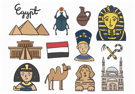 Set Of Ancient Egyptian Symbols Download Free Vectors Clipart Graphics And Vector Art