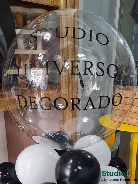 Balão Personalizado Com Nome Bubble Ar Studio Universo Decorado