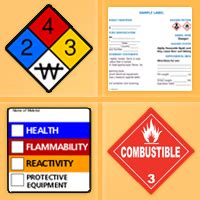 Nfpa And Osha Labels For Hazardous Materials A37