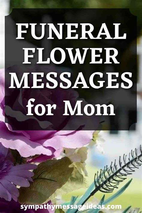 Short Verses For Funeral Flower Cards