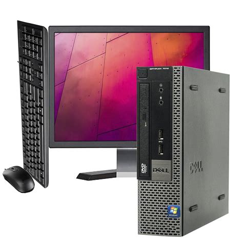 Dell 7010 Slim Desktop Computer Pc And Lcd I5 3470s 29ghz 8gb 250gb