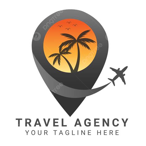 Travel Airplane Flight Vector Design Images Travel Logo Design Pin