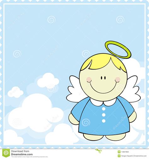 Little Angel For Baptism Stock Illustration Illustration