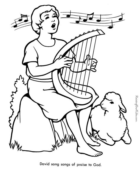 The King David Playing Harp Clip Art Cliparts