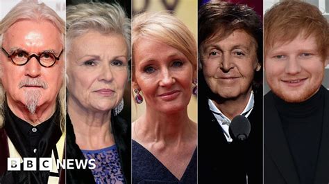 Birthday Honours 2017 14 Famous Faces Bbc News