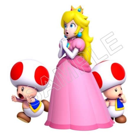 Super Mario Bros Princess Peach And Toads T Shirt Iron On Transfer Decal 29