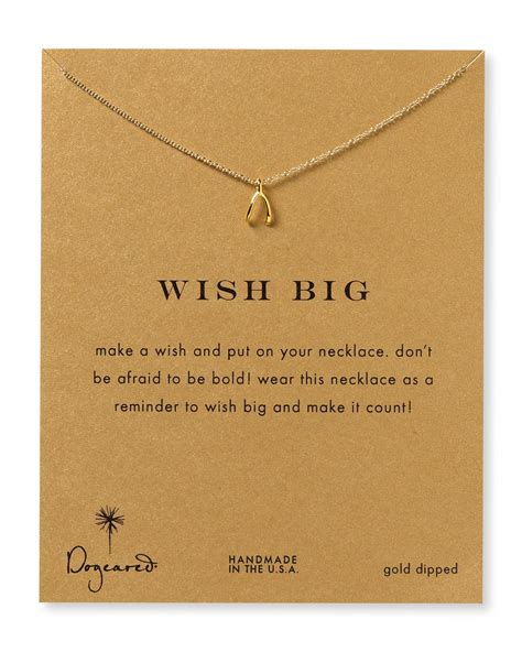 Dogeared Wish Necklace 18 In Gold Lyst