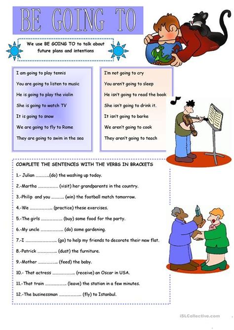 Be Going To Worksheet Free Esl Printable Worksheets Made By T