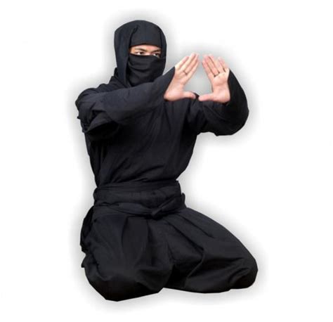 Authentic Shinobi Shozoku Ninja Uniform W Hidden Pockets Kobudo Mart