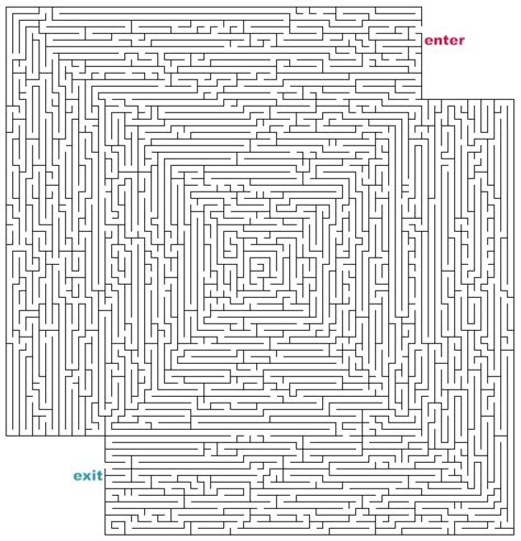 Mazes To Print Hard Cutout Mazes