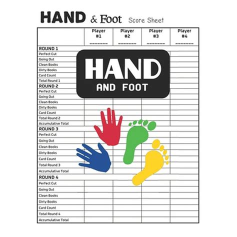 Hand And Foot Score Sheets Paperback