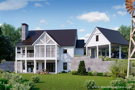 Modern Farmhouse House Plan Max Fulbright Designs