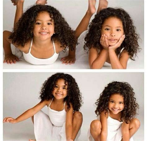 Curly Hair Light Skin Baby Twins