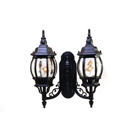 Acclaim Chateau Collection Wall Mount 2 Light Outdoor Matte Black Light