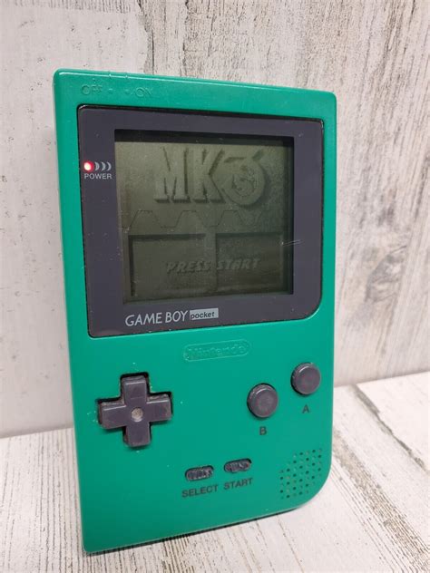 Nintendo Game Boy Pocket Launch Edition Green Handheld System Mortal Kombat 3 683193938925 Ebay