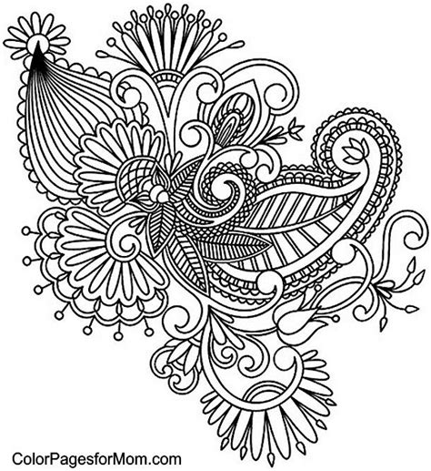 Paisley Coloring Pages At Free