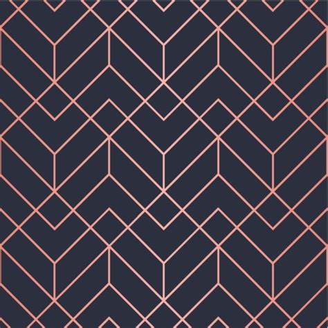 Geometric Pattern Consisting Of Lines Trendy Copper