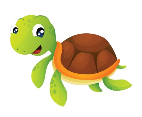 Turtle Cartoon Vector At Collection Of Turtle Cartoon