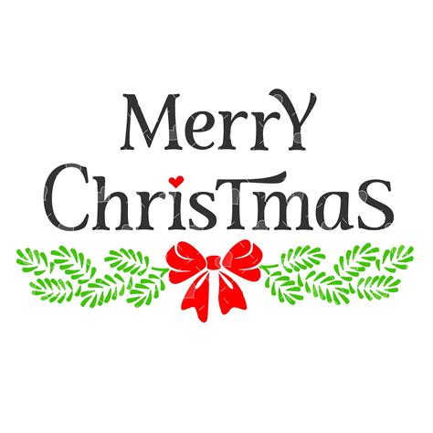 Merry Christmas Bough Word Art Svg Etsy Merry Christmas Sign Merry