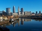 Cleveland, Ohio city skyline pic in USA