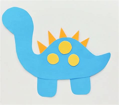Easy Dinosaur Craft For Preschool Color Me Crafty