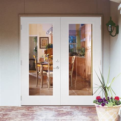 Feather River Patio Doors 72 In X 80 In Impact Unfinished White Ready