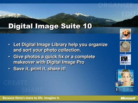 Ppt Microsoft Digital Image Suite 10 Powerpoint Presentation Free