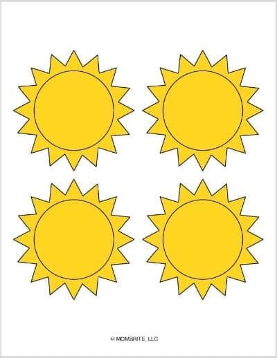 Free Printable Sun Templates And Coloring Pages Mombrite