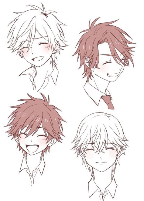 Anime Hairstyles How To Draw Boy Hair Practice Hairstyle For Boys