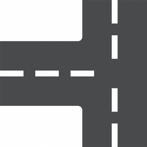 Road Intersection Icon Download On Iconfinder