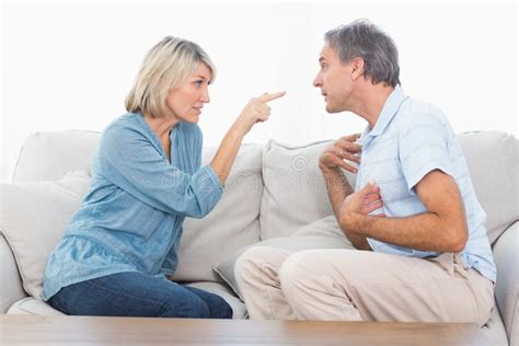 Couple Having A Fight Stock Image Image Of Accusing 32510997
