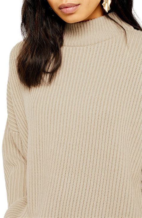 Topshop Mock Neck Sweater Nordstrom Mock Neck Sweater Sweaters Slouchy Pullover