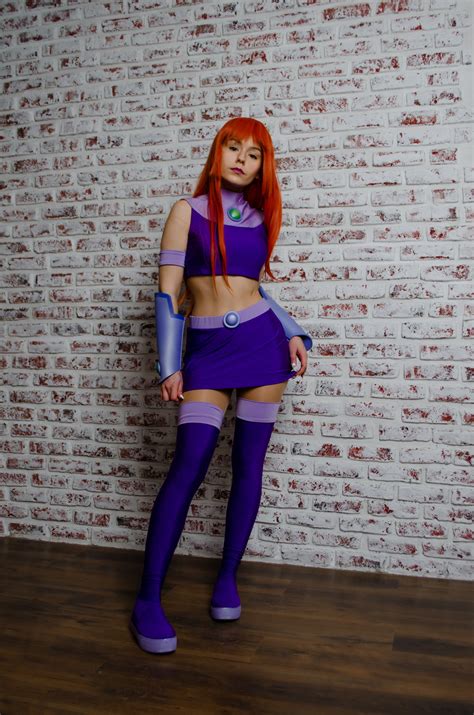 Teen Titans Cosplay Starfire Costume Starfire Cartoon Etsy Australia