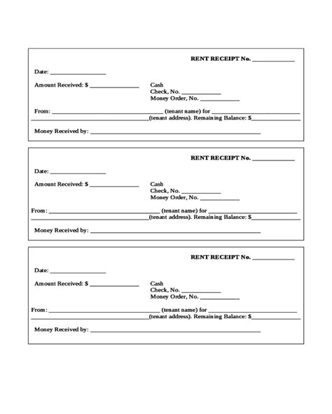 Sample Form For Rent Receipt Edit Fill Sign Online Handypdf
